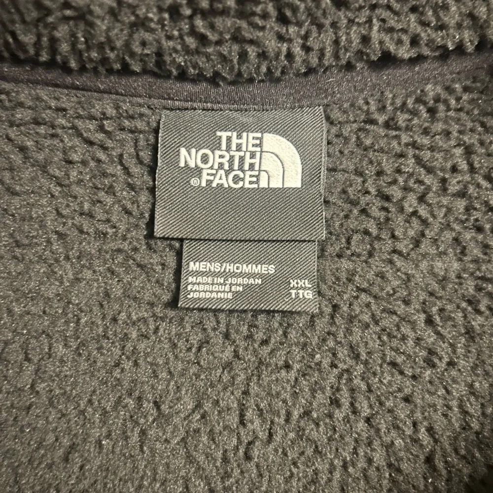 Mens North Face  Black Zip‎ Up Sherpa Jacket Size XXLT
